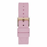 Guess Rose Gold Tone Pink Silicone Band Women's Watch GW0530L4