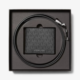 Michael Kors Signature Logo Wallet and Reversible Belt Gift Set | Until July 28 Only