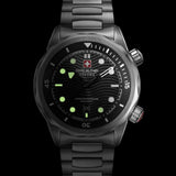 Swiss Military Hanowa Black Dial Stainless Steel Strap Men's Watch SMWGH0006404
