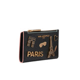 KARL LAGERFELD PARIS BI-FOLD CARD CASE WITH PINS - BLACK | Until July 13 Only