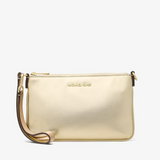 Michael Kors Jet Set Small Metallic Wristlet Pale Gold | Until June 29 Only