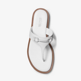 Michael Kors Carson Leather Sandal Optic White | Until July 01 Only
