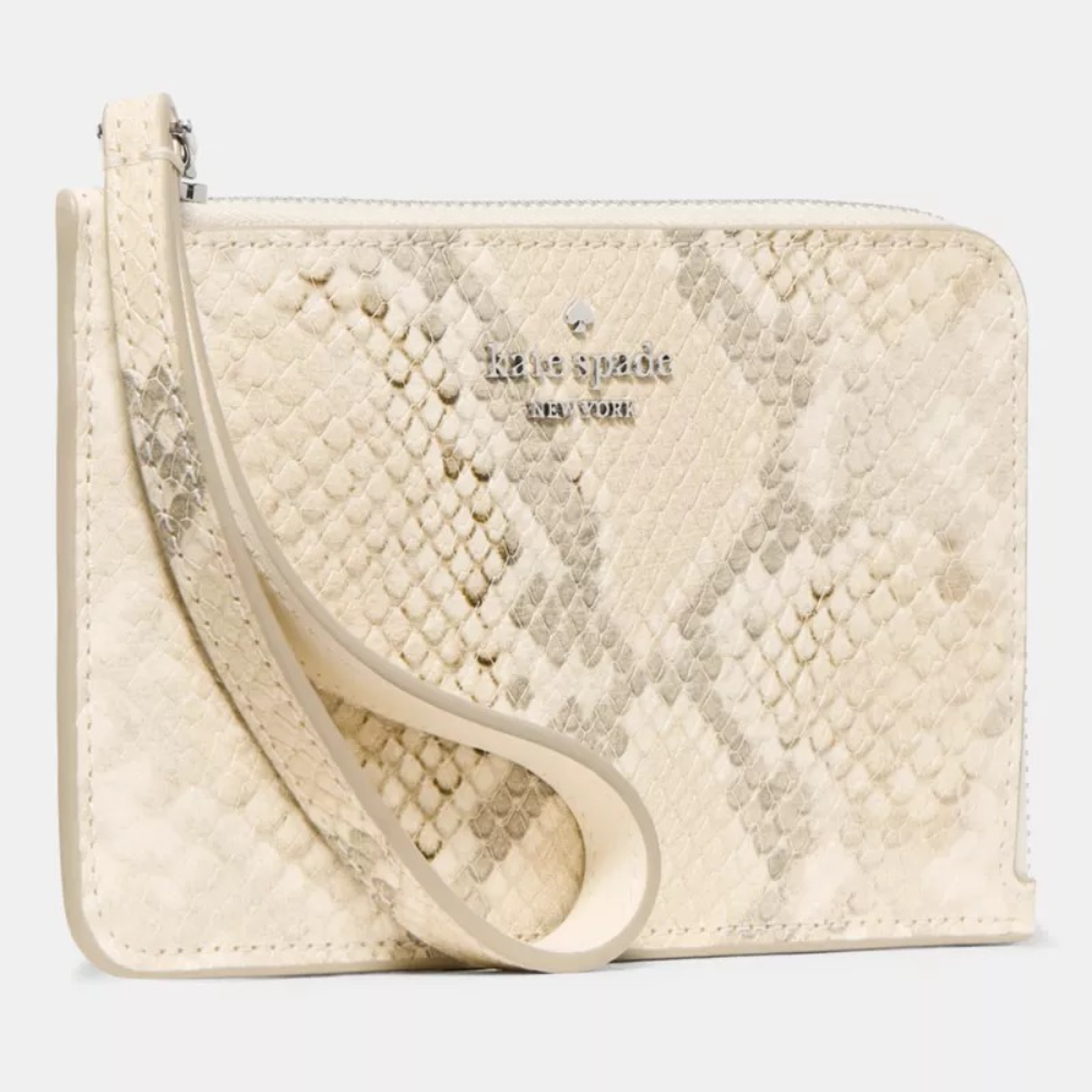 KATE SPADE Lucy Small Card Holder Wristlet Natural Multi | Until June 29 Only