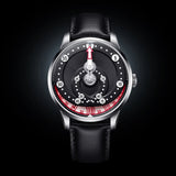 Mandetbrote Mechanical Exception Leather Strap Men's Watch - Orbital | Black Kiss
