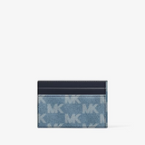 Michael Kors Cooper Medium Logo Jacquard Denim Wallet Medium Blue Wash | Until July 01 Only