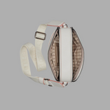 KARL LAGERFELD PARIS MAYBELLE CROSSBODY WITH PARIS PINS WHITE/SILVER | Until July 27 Only