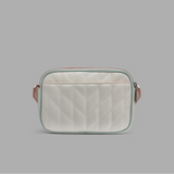 KARL LAGERFELD PARIS MAYBELLE CROSSBODY WITH PARIS PINS WHITE/SILVER | Until July 27 Only