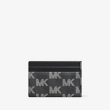 Michael Kors Cooper Medium Logo Jacquard Denim Wallet Black | Until July 01 Only