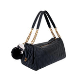 KARL LAGERFELD PARIS LAFAYETTE SATCHEL WITH KARL PUFF CHARM BLACK | Until July 27 Only