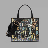 KARL LAGERFELD PARIS MAYBELLE SATCHEL WITH SEQUINS BLACK MULTI | Until July 27 Only