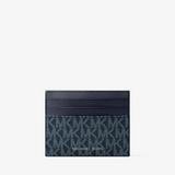 Michael Kors Cooper Signature Logo Card Case Admiral/Pale Blue | Until July 01 Only