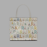 KARL LAGERFELD PARIS MAYBELLE SATCHEL WITH SEQUINS WINTER WHITE MULTI | Until July 27 Only