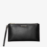 Michael Kors Jet Set Travel Large Pebbled Leather Pouch Black | Until July 01 Only