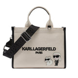 Karl Lagerfeld Paris  KRISTINA SMALL TOTE WITH TOP ZIPPER - Natural | Until July 13 Only
