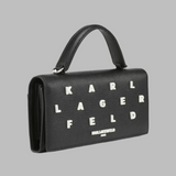 KARL LAGERFELD PARIS KOSETTE CROSSBODY BAG WITH PINS BLACK | Until July 27 Only