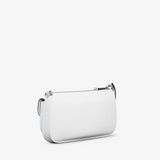 Michael Kors Zoe Small Pebbled Leather Pochette Optic White | Until July 28 Only