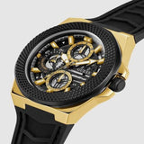 Guess Front-Runner 2 Tone Black Silicone Men's Watch GW0577G2