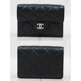 Chanel V25090905 Caviar Skin Black Wallet Made In 2020-2021 (Very Good Condition)