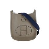 Hermes Mini Evelyn 16 Shoulder Bag Etoupe Gray D Stamp Made In 2019 Year W25092604 (Very Good Condition)
