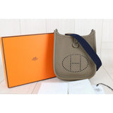 Hermes Mini Evelyn 16 Shoulder Bag Etoupe Gray D Stamp Made In 2019 Year W25092604 (Very Good Condition)