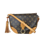 Louis Vuitton Monogram Saint Cloud Rivet Tassel Shoulder Bag X25081813 (Good Condition)