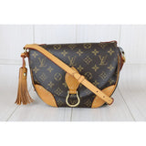 Louis Vuitton Monogram Saint Cloud Rivet Tassel Shoulder Bag X25081813 (Good Condition)