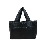 Chanel Down Tote Bag Black Made in 2009-2010 V25100717 (Good Condition)