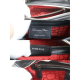 Dior Lady Dior Lamb Skin Black Handbag S25083002 (Very Good Condition)