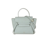 Celine X25091404 Leather Calf Belt Nano Handbag Shoulder Bag Sage Green (Very Good Condition)