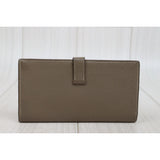 Hermes Bean Long Wallet Etoupe Gray J Stamp Made In 2006 V25101613 (Good Condition)