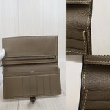 Hermes Bean Long Wallet Etoupe Gray J Stamp Made In 2006 V25101613 (Good Condition)