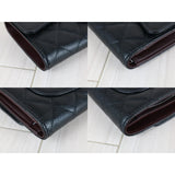 Chanel X25092701 Full Set CHANEL Caviar Skin Black Long Wallet Made In 2014- 2015 (Excellent Condition)