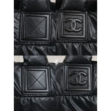 Chanel Down Tote Bag Black Made in 2009-2010 V25100717 (Good Condition)