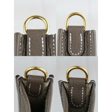 Hermes W25082901 Mini Evelyn 16 Shoulder Bag Etoupe Gray D Stamp Made In 2019 Year (Very Good Condition)