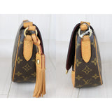 Louis Vuitton Monogram Saint Cloud Rivet Tassel Shoulder Bag X25081813 (Good Condition)