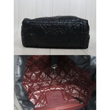 Chanel Down Tote Bag Black Made in 2009-2010 V25100717 (Good Condition)