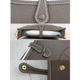 Hermes W25082901 Mini Evelyn 16 Shoulder Bag Etoupe Gray D Stamp Made In 2019 Year (Very Good Condition)