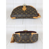 Louis Vuitton Monogram Saint Cloud Rivet Tassel Shoulder Bag X25081813 (Good Condition)