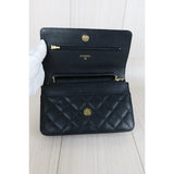Chanel S25090405 Full Set Matrasse Chain Caviar Skin WOC19 Shoulder Bag Black Made In 2019～2020 (Very Good Condition)