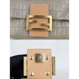 Fendi H25090809 Zucca Mamma Baguette Gold Hardware Beige (Good Condition)