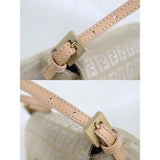 Fendi H25090809 Zucca Mamma Baguette Gold Hardware Beige (Good Condition)