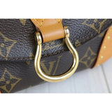 Louis Vuitton Monogram Saint Cloud Rivet Tassel Shoulder Bag X25081813 (Good Condition)