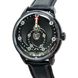 Mandetbrote Mechanical Exception Leather Strap Men's Watch - Orbital | Midnight black