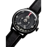 Mandetbrote Mechanical Exception Leather Strap Men's Watch - Orbital | Midnight black