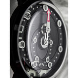 Mandetbrote Mechanical Exception Leather Strap Men's Watch - Orbital | Midnight black