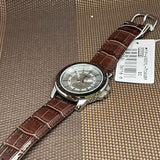 Casio General Silver Dial Brown Leather Strap Men Watch MTP-VD01L-7CVUDF-P