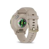 Garmin Venu 3S Cream Gold Stainless Steel Bezel with French Gray Case GM-010-02785-52