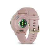 Garmin Venu 3S  Cream Gold Stainless Steel Bezel with Dust Rose Case GM-010-02785-53