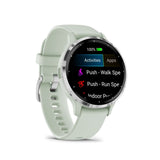 Garmin Venu 3S Silver Stainless Steel Bezel with Sage Gray Case GM-010-02785-51