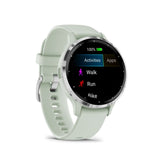 Garmin Venu 3S Silver Stainless Steel Bezel with Sage Gray Case GM-010-02785-51